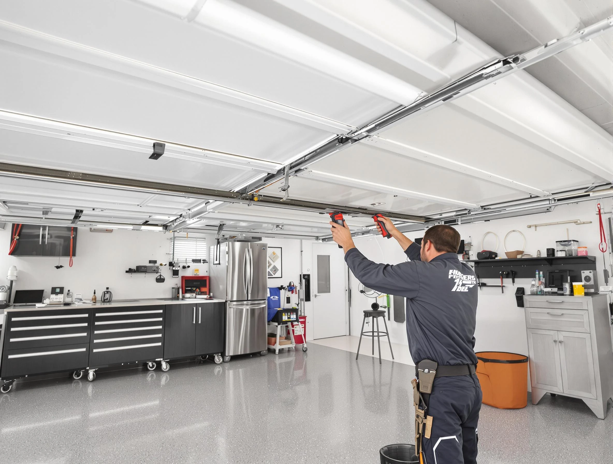 Overhead garage door repair service by Berthoud Garage Door Repair in Berthoud